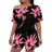 Shein Plus Womens Floral Printed Asymmetrical Collar Short Sleeve Romper With Pockets For Summer