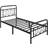 Yaheetech Modern Metal Bed Frame with Vintage Headboard 95 x 190cm
