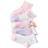 Shein 5pairs/set Girls' Pink Unicorn Short Socks. Available In 1-3 4-7 8-11 And 11-14 Years Old