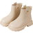 Shein Girls' Shoes, Autumn Winter Kids' Ankle Boots, Baby Girls' Pu Leather Single Boots