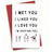 Shein I Like You Love You Greeting Card