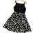 Shein Girls Clean Color Patchwork Chrysanthemum Printed Button Decoration Casual Dress For Summer