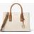 Michael Kors MK Ruthie Small Signature Logo Satchel - Natural