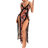 Shein Floral Printed Lace Trimmed High Slit Sexy Nightgown Cami Pajama Long Dress