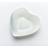 Sienna Glass Heart Design Silver One Size Bowl