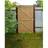 Living and Home Pine Wood Garden Gate with Latch - Natural - One Size