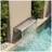 Living and Home Back Entry Stainless Steel Water Blade Garden Waterfall Pool Fountain 60cm - Silver