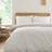 Bianca Ashford Stripe 200 Thread Count Cotton Percale Reversible Set Duvet Cover Natural, Beige