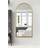 MirrorOutlet Arcus Gold Framed Arched Leaner Wall 71 x 35 in 1 Pack Floor Mirror