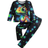 Shein pcs Young Boy Cartoon Pattern GlowInTheDark Long Sleeve Top And Pants Home Wear Set For And Autumn