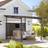 OutSunny 3 x 3 m Waterproof Metal Pergola Easy to Assemble Lean to Pergola