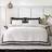 Catherine Lansfield So Soft Mono Panel Set - Cream Duvet Cover Black, Beige (200x200cm)