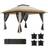 OutSunny 3.6 x 3.6m Pop Up Gazebo Shelter with Netting and Wheeled Bag