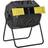 OutSunny 160L Tumbling Compost Bin Outdoor Dual Chamber 360° Rotating Yellow