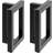 Living and Home Anti-Slip Black T-shaped Metal Legs 40 cm Table Leg