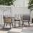 OutSunny 3 Pieces Rattan with Cushions Bistro Set, 1 Table incl. 2 Chairs