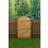 Living and Home Semi Braced Arch Top Strong Wooden Garden Gate 90cm W x 150cm H - Natural - One Size