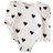 Shein Newborn Baby Girl Cute Ivory Heart Pattern Knitted Long Sleeve SnapUp Romper Autumn Winter