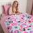 OHS Weighted Blanket Leopard Anxiety Stress Relief Sleep Soft Throw One Size Blankets Pink