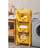 Living and Home 3-Tier Toy Storage Rack Shelf Cart Yellow One Size