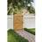 Living and Home 105cm W x 180cm H Arched Top Pine Garden Gate with 3 8" T-hinges 1 Latch - Natural