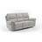 More4Homes Fosse 3 Seater Manual Recliner Light Grey Sofa