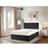 Bedsland Premium Black Linen Divan Bed Set 2 Storage Drawers 10 in Mattress
