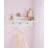 OHS Kids Peg Hooks Wall Shelf One Size