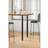 Living and Home Black Round Metal Legs 100 cm Table Leg