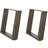 vidaXL Coffee Legs U-Shaped 2 pcs 50 x 42-43 cm Table Leg