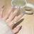 SLOERT Wearable Cat Eye Gel Nail Tips - Shimmering Purple