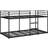 vidaXL Without Mattress Black 80x200 cm Steel Bunk Bed