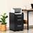 Homcom 3 Drawer Mobile Filing Storage Cabinet