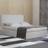 Home Source Ottoman Upholstered Storage Gas Lift Cream Boucle Finish Frame Bed