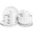 Beliani of 16 Dinnerware Nettle Stoneware Off-White Dinner Set 16pcs