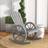 OutSunny Adirondack Rocking Chair Porch Poolside Garden Lounging Grey
