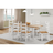 Mercers Furniture Corona White Large Extending Table and 6 Chairs Dining Set