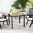 OutSunny Square Garden Dining Table with 5.4cm Parasol Hole