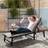 OutSunny Folding Sun Lounger 5-Position Adjustable Sun Bed Light Grey