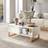 Homcom Living Room with Drawer and Open Shelves Coffee Table