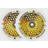 Root Industries Honeycore Vit 110mm Trick Sparkcykel Hjul 2-pak Guld