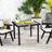 OutSunny Square Garden Dining Table with 5.4cm Parasol Hole