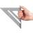 Hardys 7" Aluminium Rafter Roofing Triangle Set Carpenter's Square