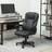 Homcom High Back Executive with Adjustable Height Arms Black Office Chair