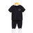 Shein Baby Boy Smiling Face Printed Short Sleeve TShirt And Pants Set