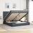 vidaXL Ottoman Bed with Mattresses 180 x 200 cm Dark Grey