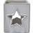 Hill Interiors White Ceramic Star Cut-Out Square Tealight Candle Holder