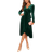 Shein Surplice Neck Knot Side Wrap Dress