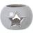 Hill Interiors White Ceramic Star Cut-Out Round Tealight Candle Holder