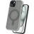 Shein Koolife pc Magnetic Charging Shockproof OilSprayed Feel Phone Case With Personality Frame Design Large Camera Hole PCTPU Protection Case Compatib